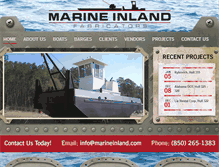 Tablet Screenshot of marineinland.com